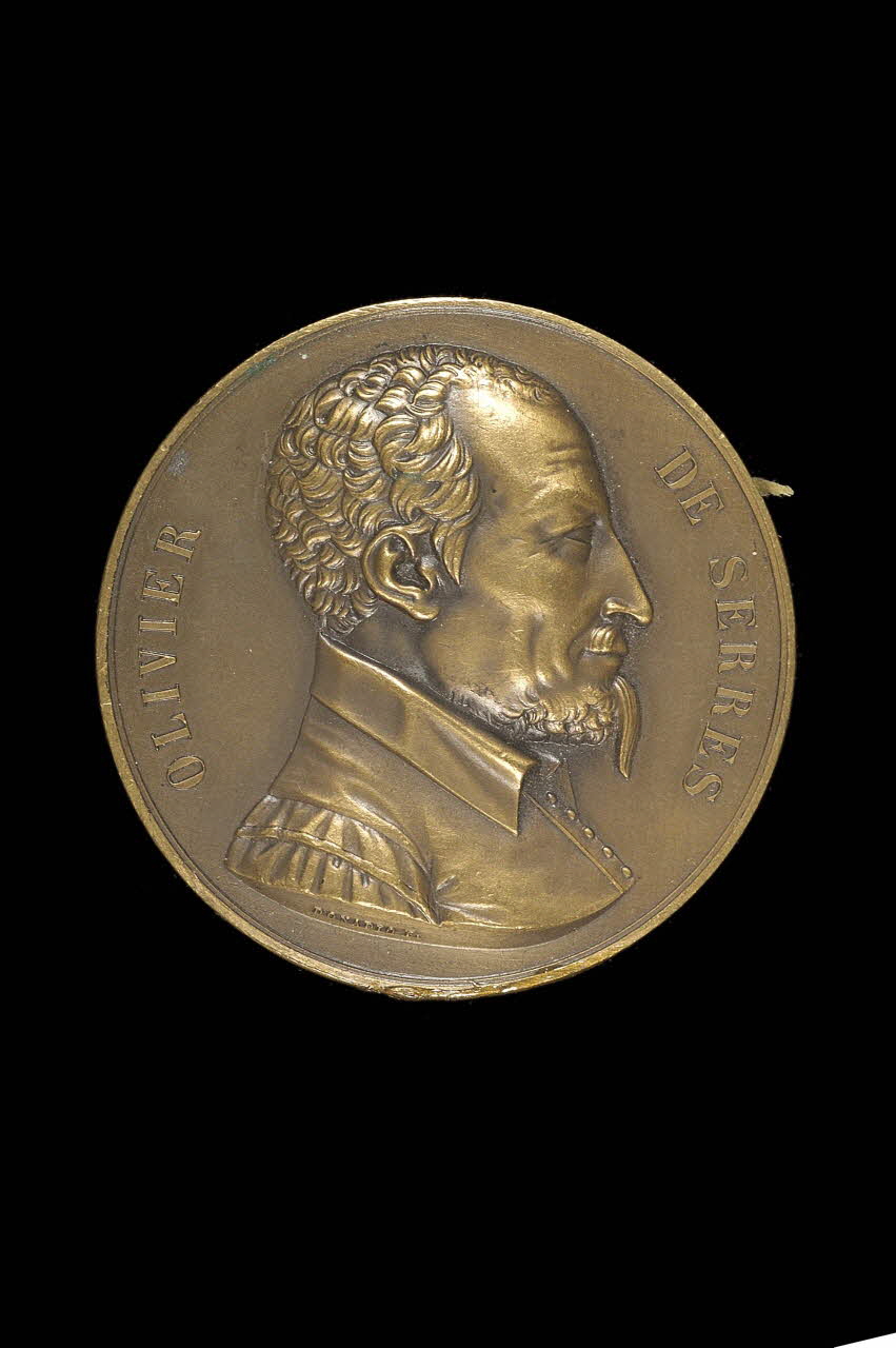 F Donadio MEDAILLE Olivier de Serres 1821 1972.11.13 Photo