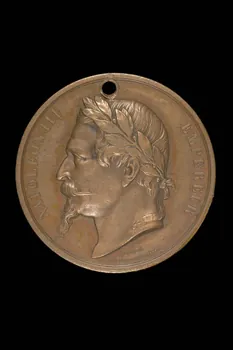 Armand Auguste Caqué MEDAILLE COMMEMORATIVE Napoléon III FRANCE 1862 1972.11.36 Photo