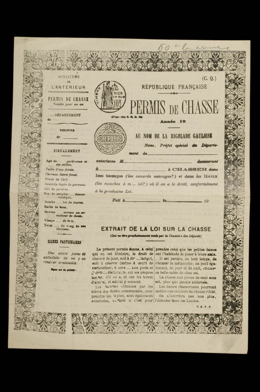 Gabillaud farces et attrapes 1920-1940 1972.110.736 Photo