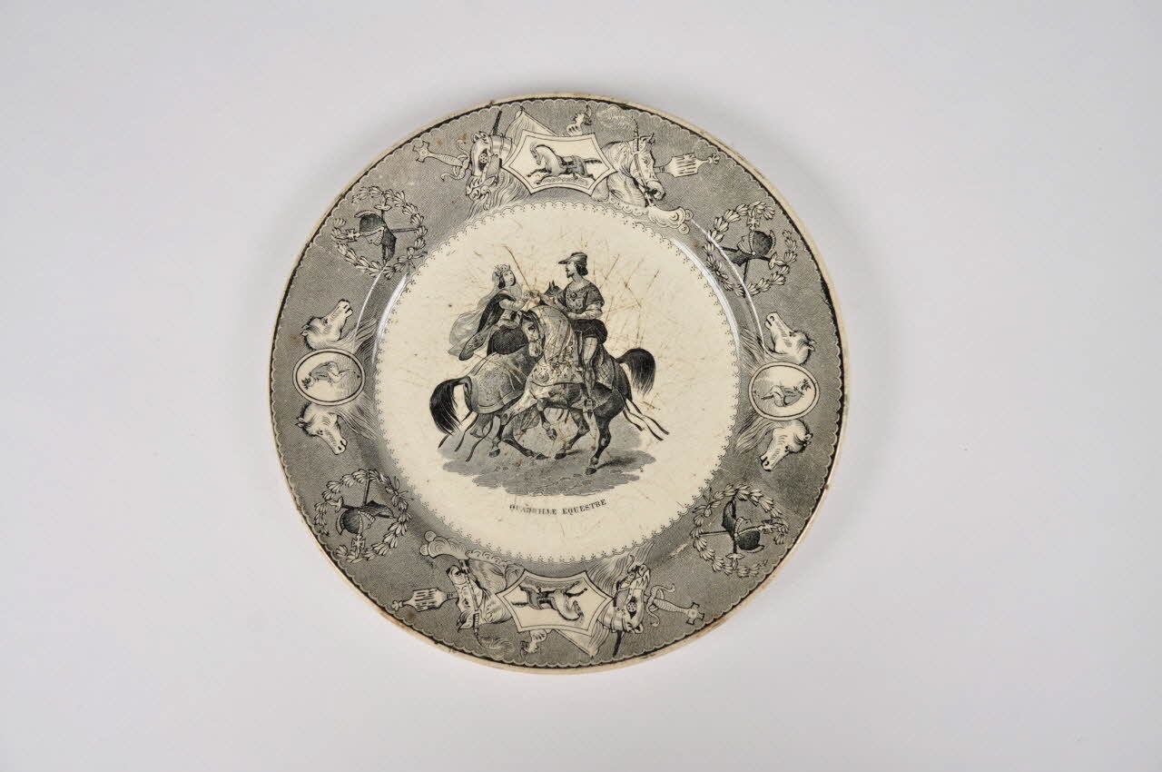 Lebeuf Milliet Et Cie assiette plate Picardie, France 1834-1850 1962.100.5 Photo Mucem