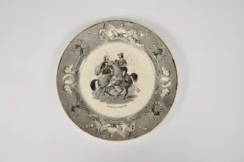 Lebeuf Milliet Et Cie assiette plate Picardie, France 1834-1850 1962.100.5  Photo Mucem