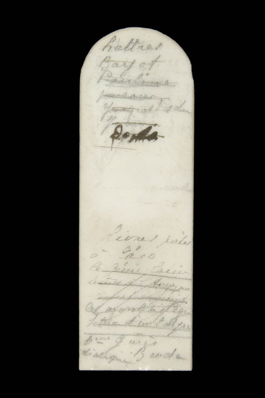 tablette pense-bête 1979.16.12 Photo