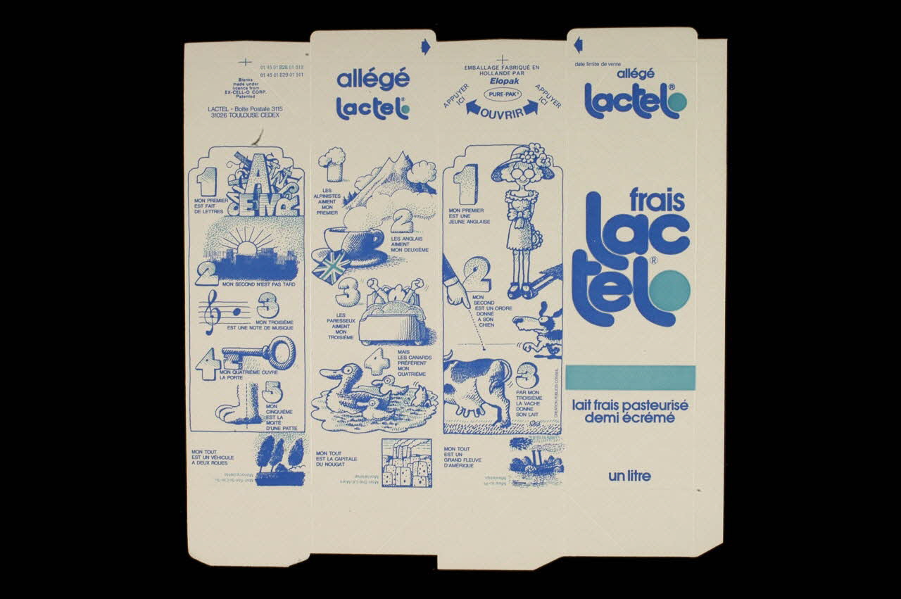Publicis-Conseil ; Elopak EMBALLAGE DE BOITE DE LAIT Pays-Bas 1979 1979.33.102 Photo