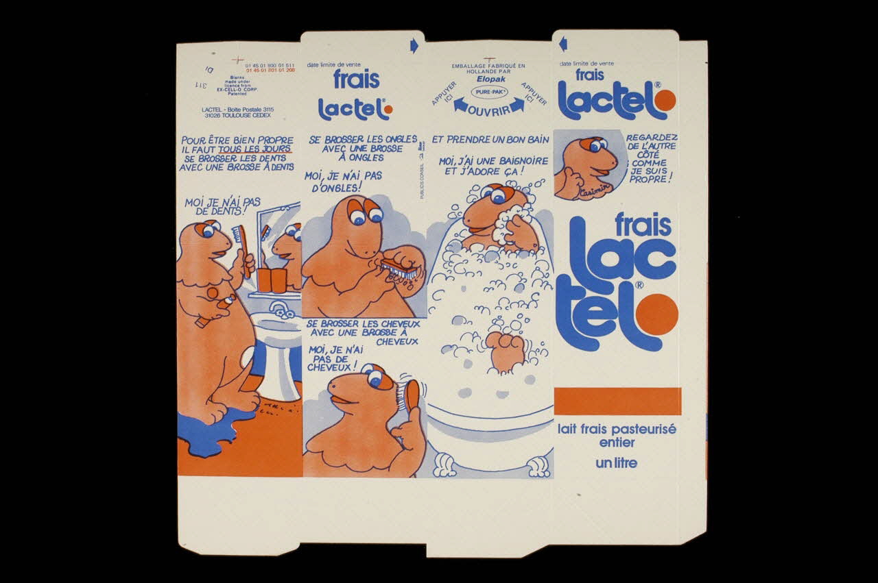 Publicis-Conseil ; Elopak EMBALLAGE DE BOITE DE LAIT Pays-Bas 1979 1979.33.34 Photo