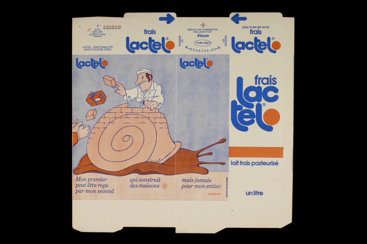 Publicis-Conseil ; Elopak EMBALLAGE DE BOITE DE LAIT Pays-Bas 1979 1979.33.87 Photo
