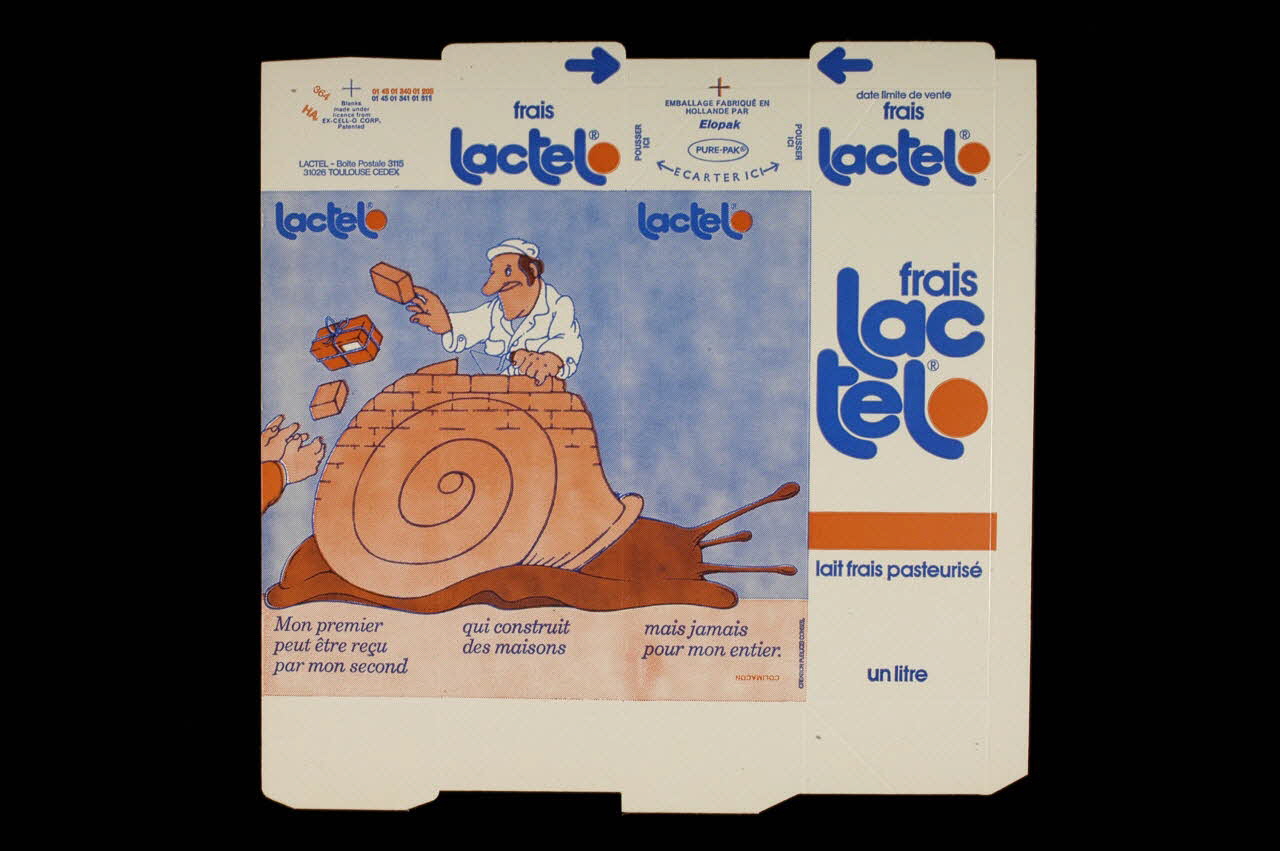 Publicis-Conseil ; Elopak EMBALLAGE DE BOITE DE LAIT Pays-Bas 1979 1979.33.88 Photo