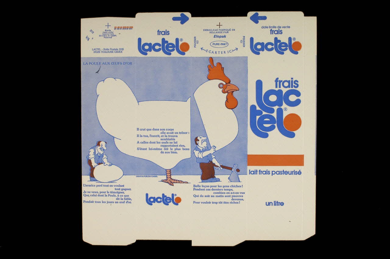 Publicis-Conseil ; Elopak EMBALLAGE DE BOITE DE LAIT Pays-Bas 1979 1979.33.94 Photo