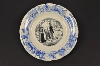 assiette plate Île-de-France, France 1961 1961.106.3  Photo Mucem