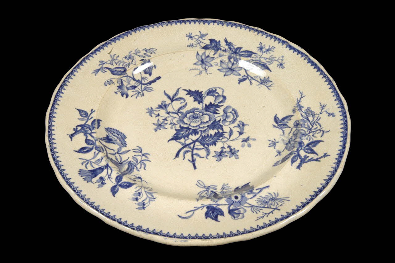 Lebeuf Milliet Et Cie assiette Picardie, France 1849-1867 1979.56.9 Photo