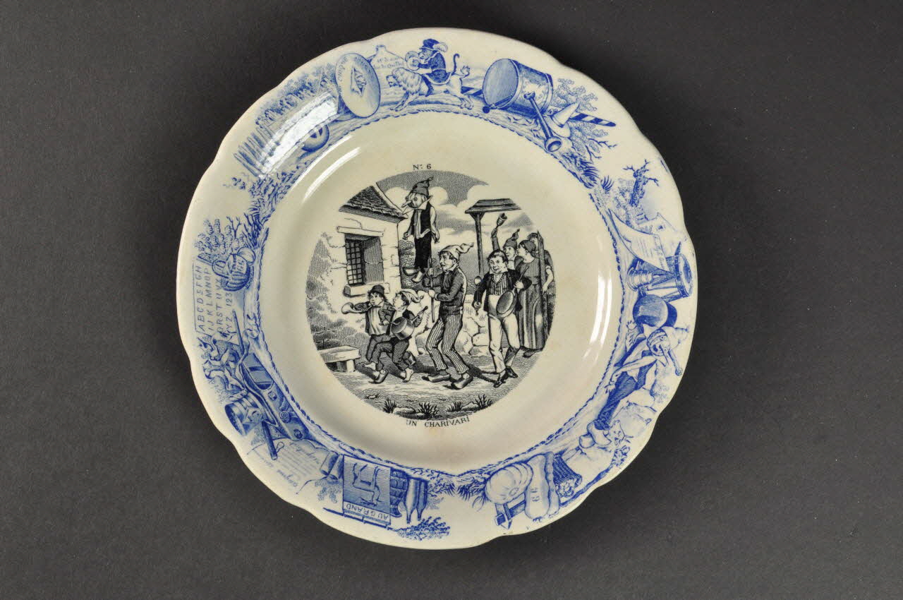 assiette plate Île-de-France, France 1850-1900 1961.106.7 Photo Mucem