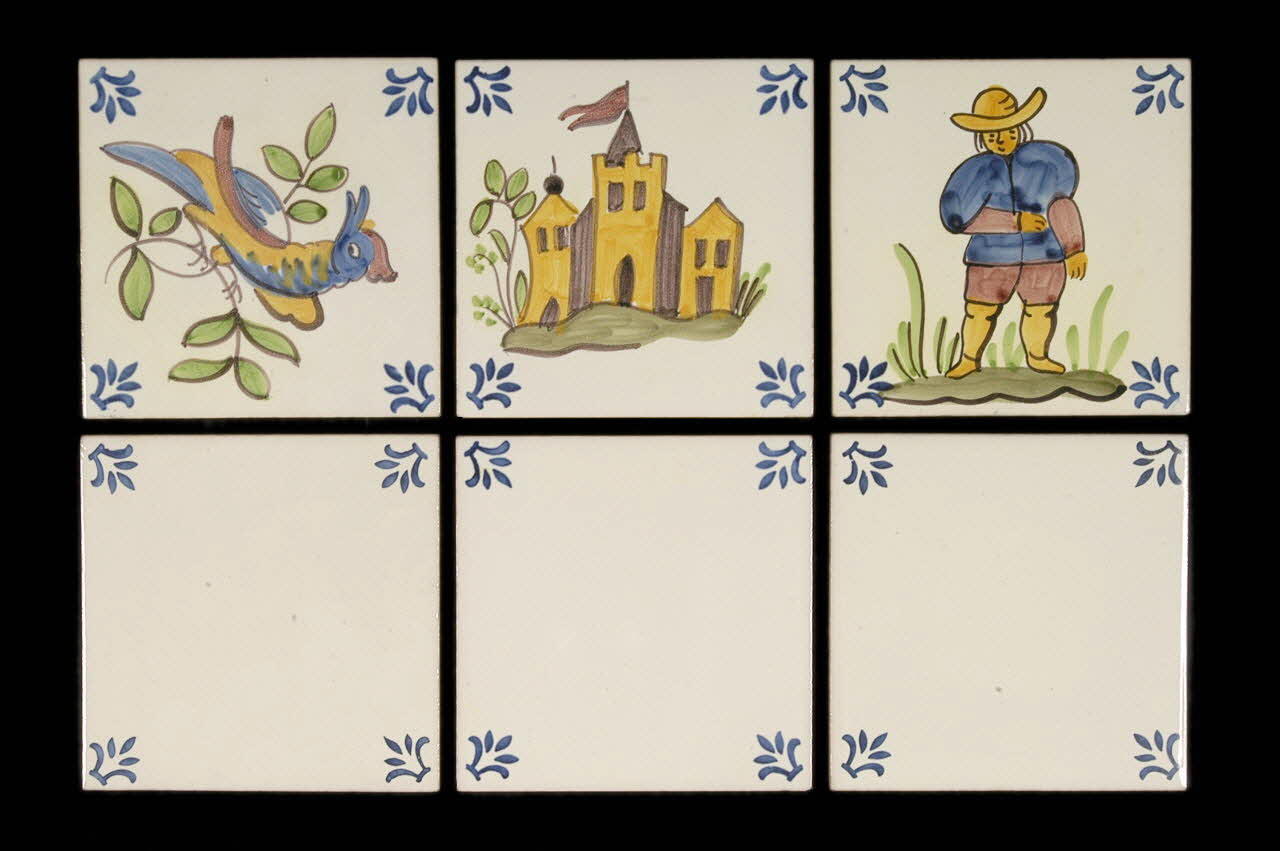 carreau de faïence azulejos DMH1979.93.101.1-6 Photo