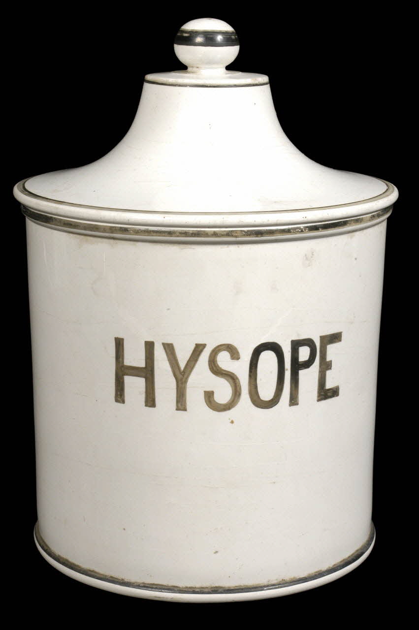 Fabrique de Sarreguemines; POT D'HERBORISTERIE Lorraine, France 1900 1981.9.8.1-2 Photo