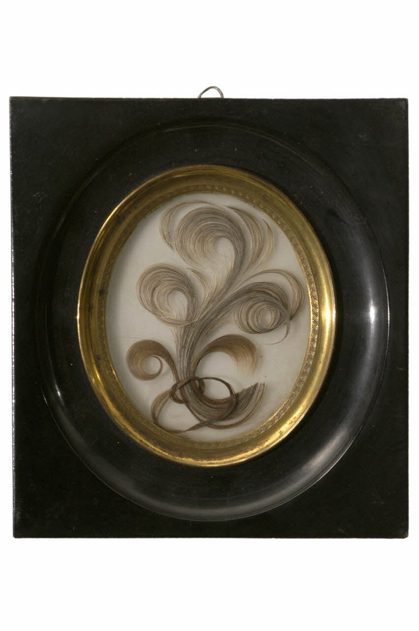 souvenir en cheveux 1860 1982.3.24 Photo Mucem