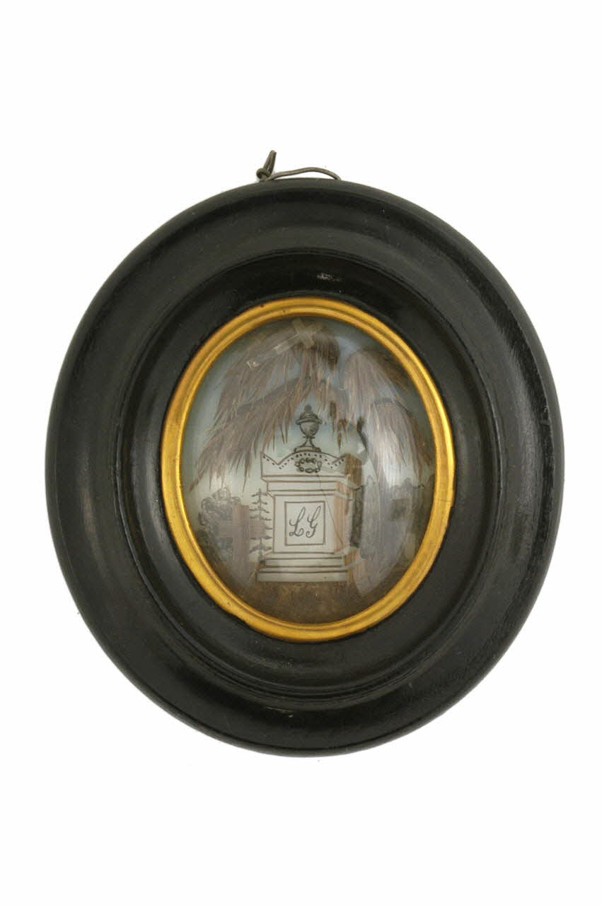 Maison Charpentier souvenir en cheveux 1866 1982.3.4 Photo