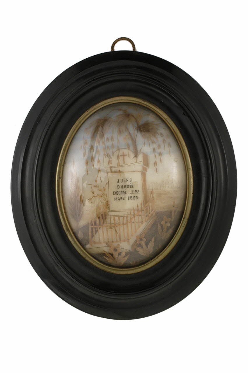 Léon souvenir en cheveux Île-de-France, France 1855 1982.3.9 Photo