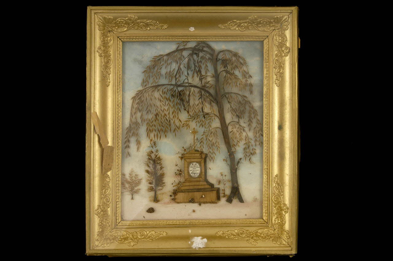 souvenir en cheveux 1845 1983.22.8 Photo
