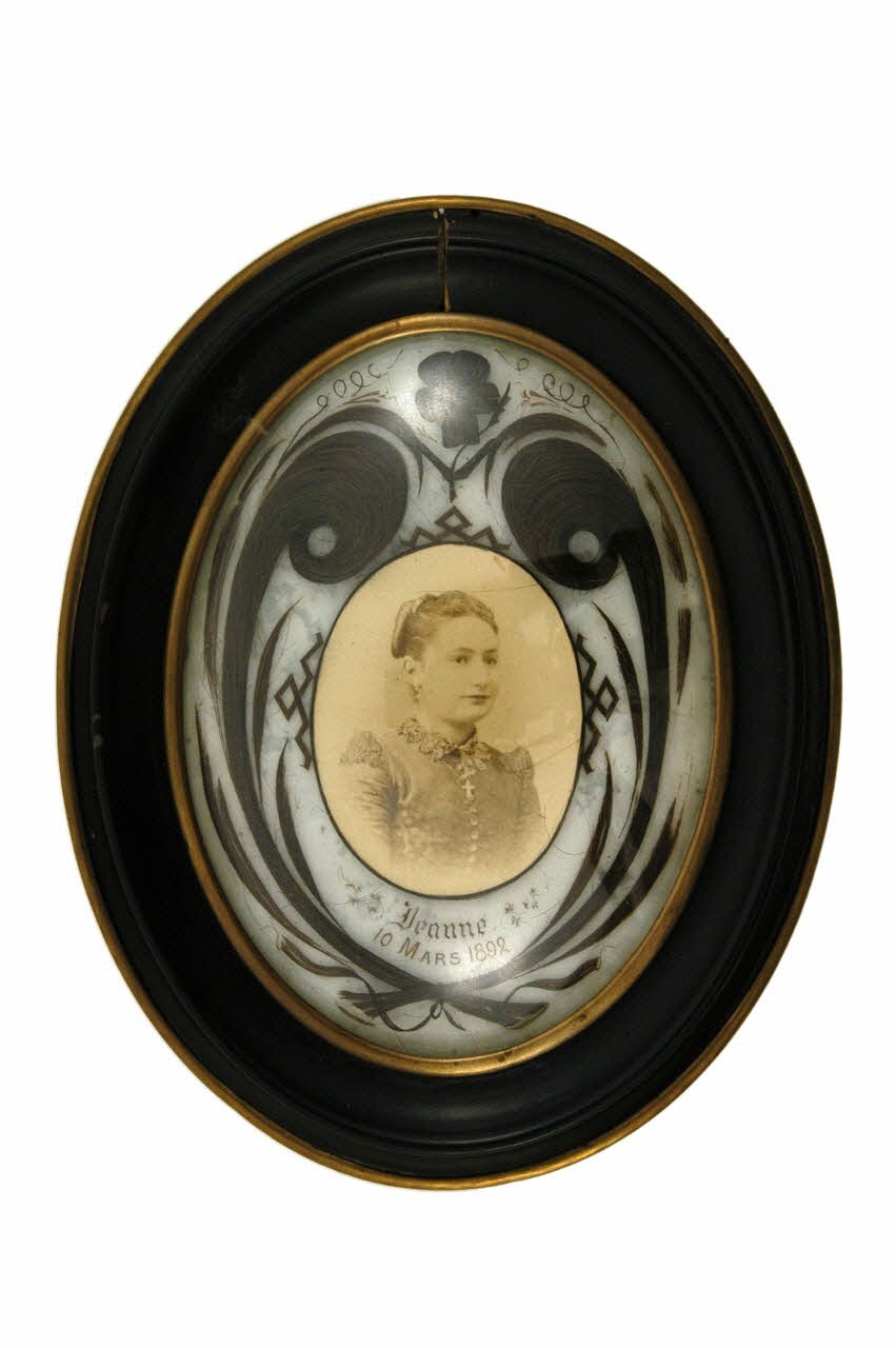 souvenir en cheveux France 1892 1986.18.40 Photo