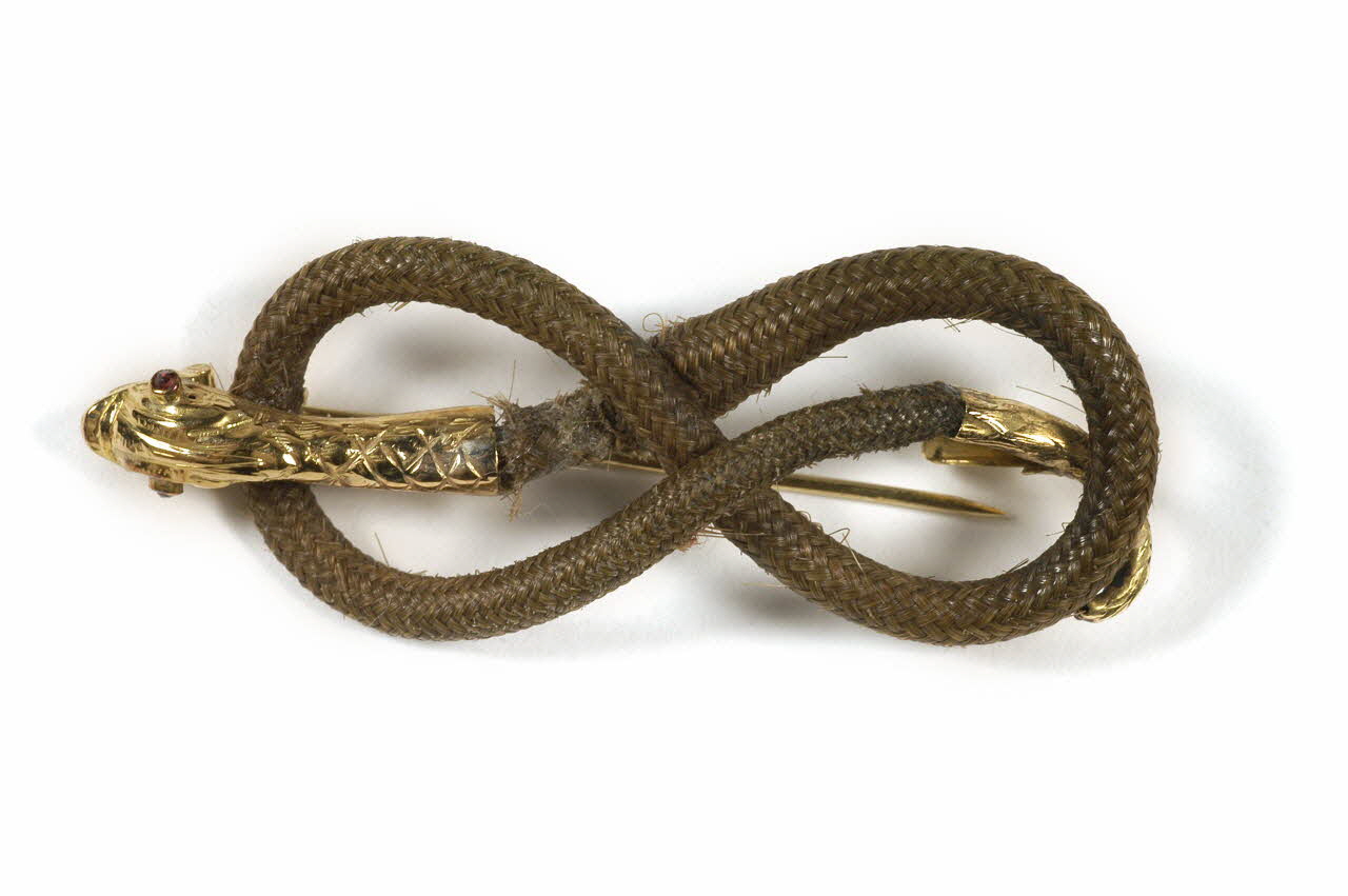 BROCHE EN CHEVEUX Île-de-France, France 1840-1850 1986.33.2 Photo