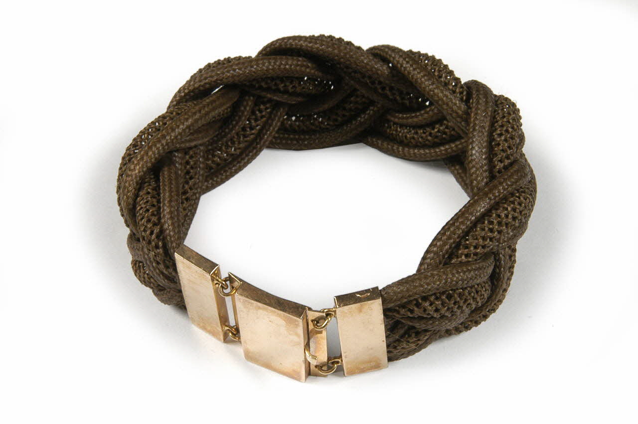 bracelet en cheveux 1986.49.1 Photo