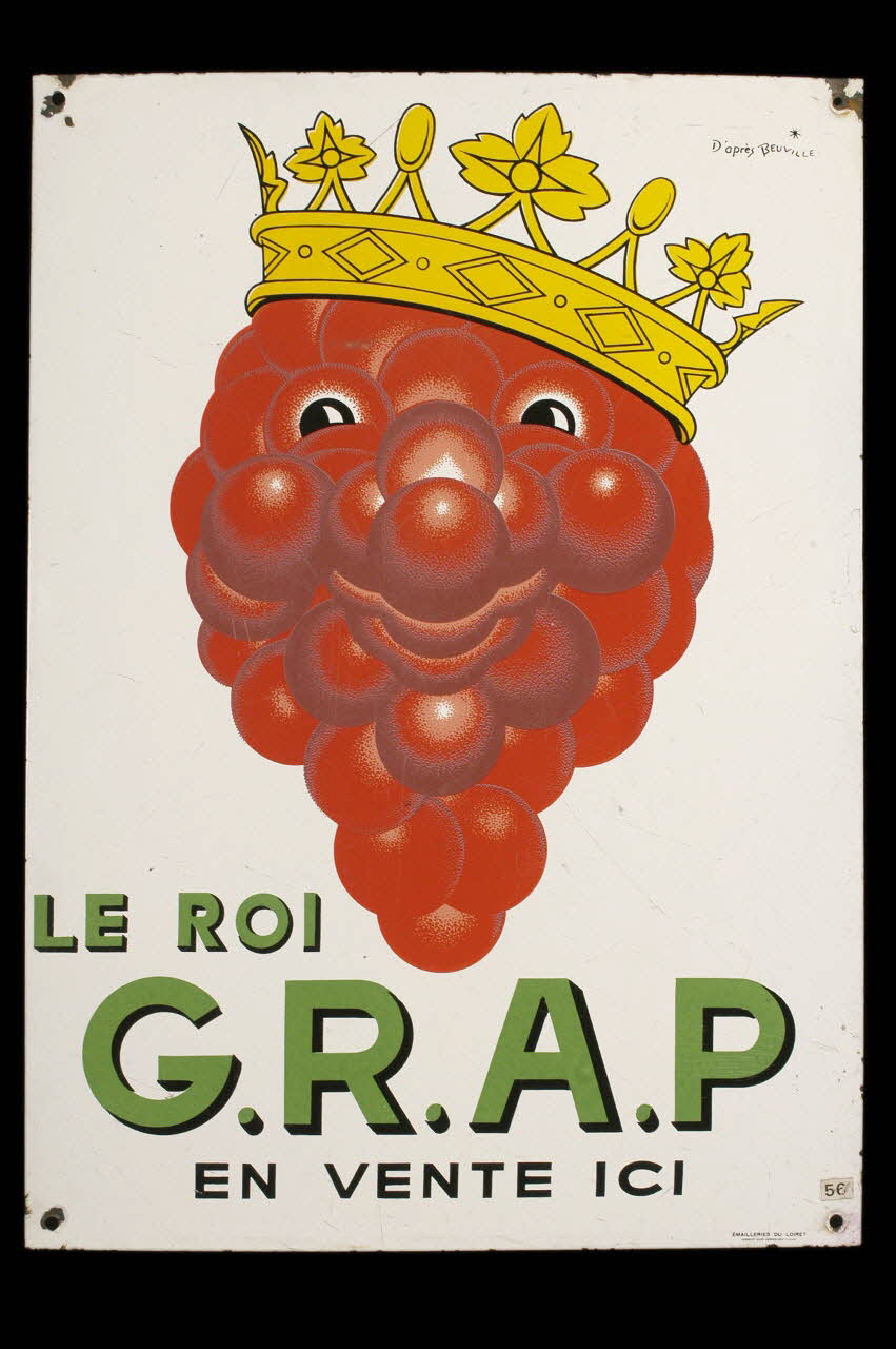 Benville plaque publicitaire 1940 1990.1.29 Photo