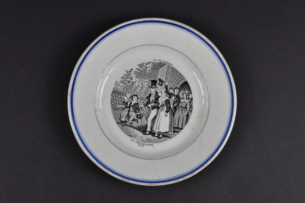 assiette plate 1800 1962.42.1 Photo Mucem