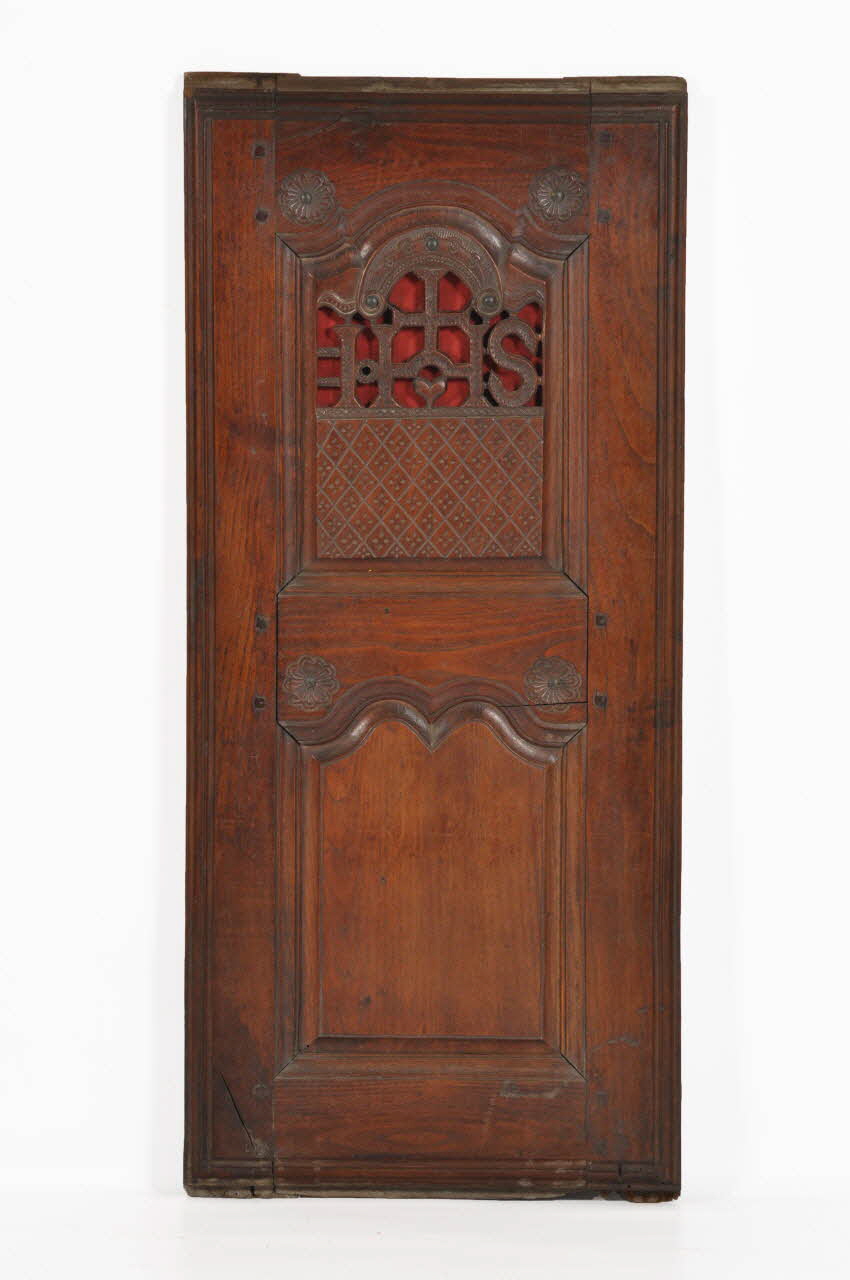 porte coulissante droite de devant de lit clos 1889.3.70.2 Photo Mucem