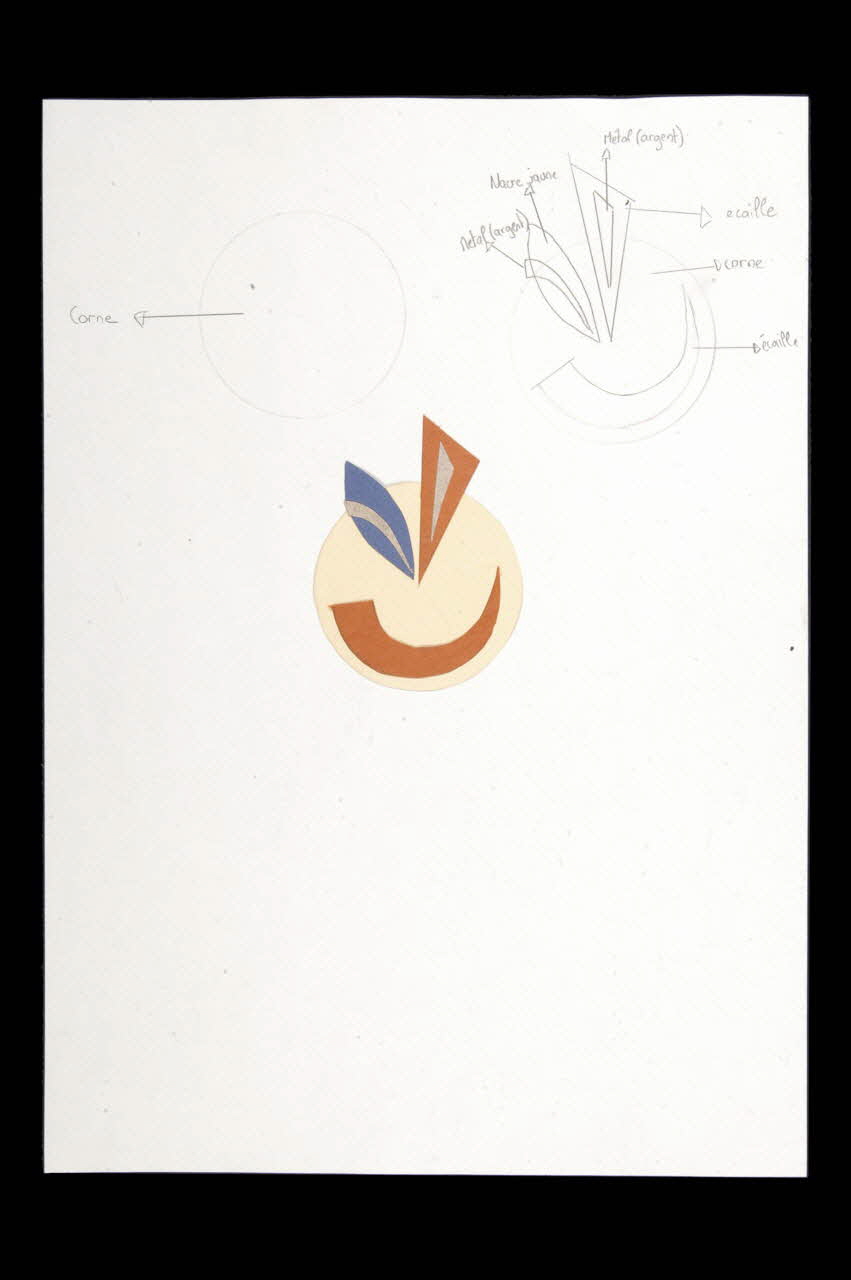 Version écaille document préparatoire La Réunion, France 1998 1998.110.17.1 Photo