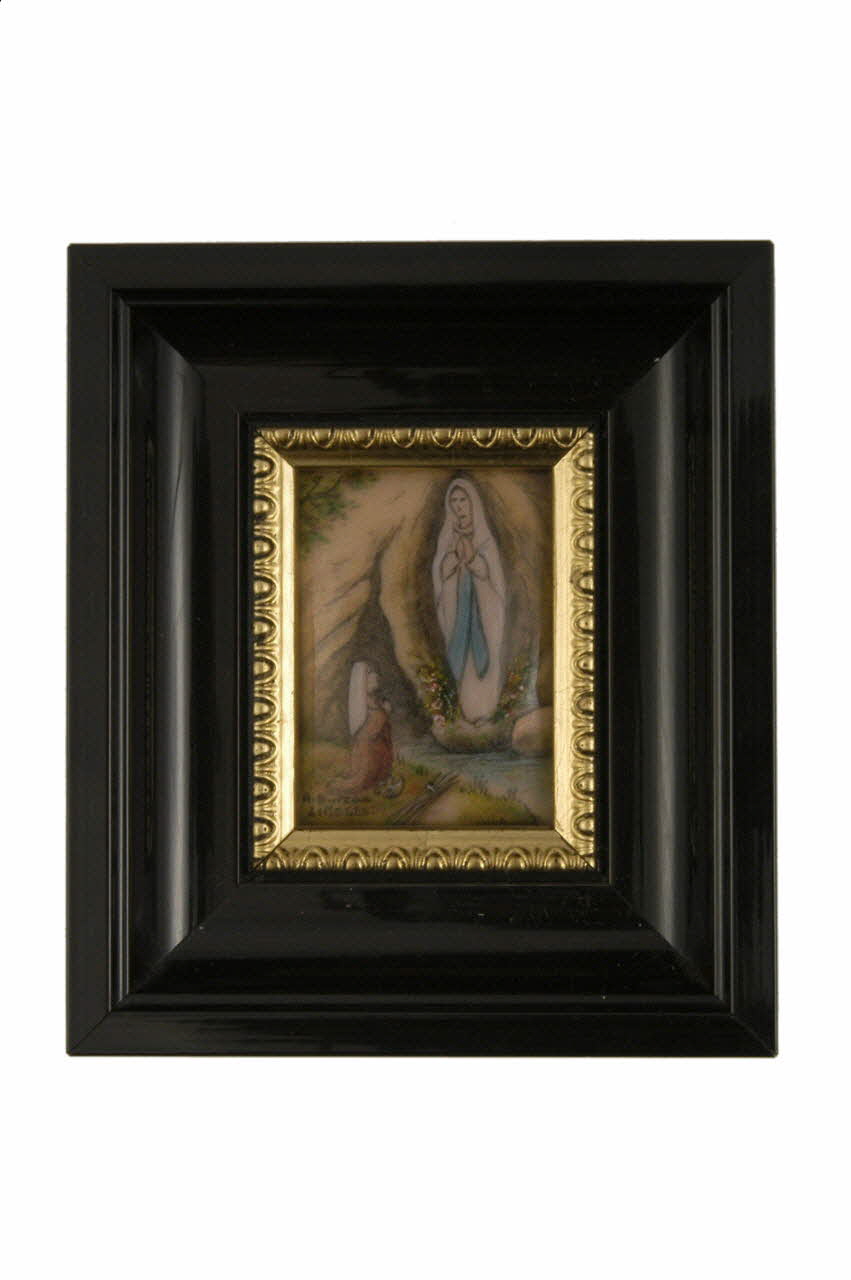 A Bureau tableau Apparition de la Vierge à Bernadette Limousin, France 1960 1998.47.2 Photo
