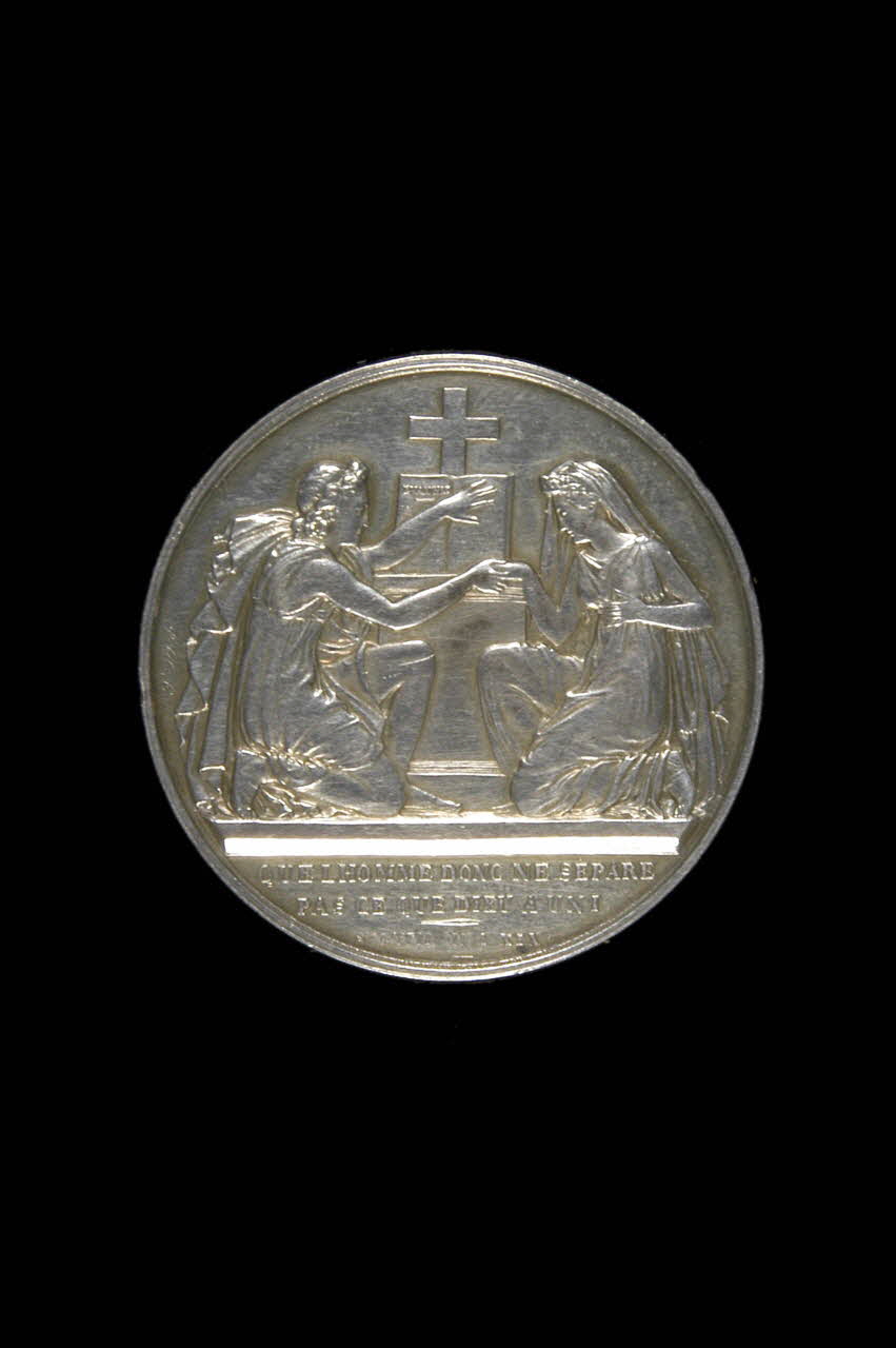 médaille de mariage Que l'homme donc ne sépare ce que Dieu a uni 1999.13.2 Photo