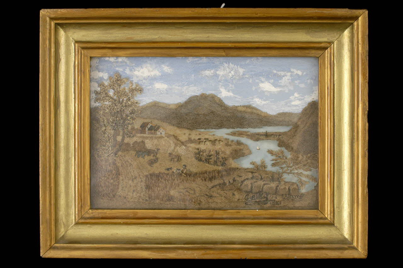 E Billot souvenir en cheveux Bourgogne, France 1851 1999.37.56 Photo