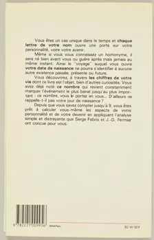 Serge Fabris ; Robert Laffont livre Les pouvoirs des chiffres 1982 2001.69.20.29.1-3  Photo