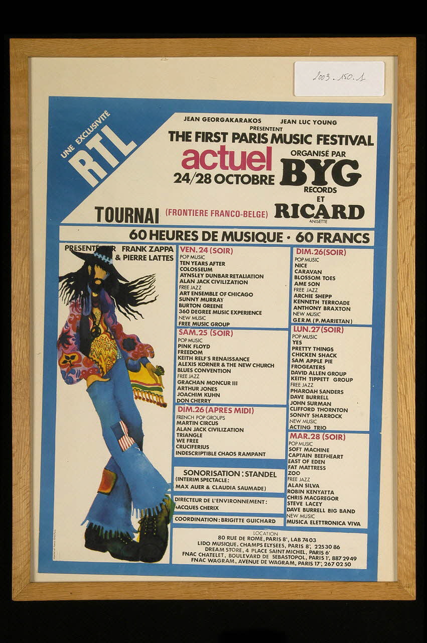 Byg Records affiche France 1969 2003.150.1 Photo