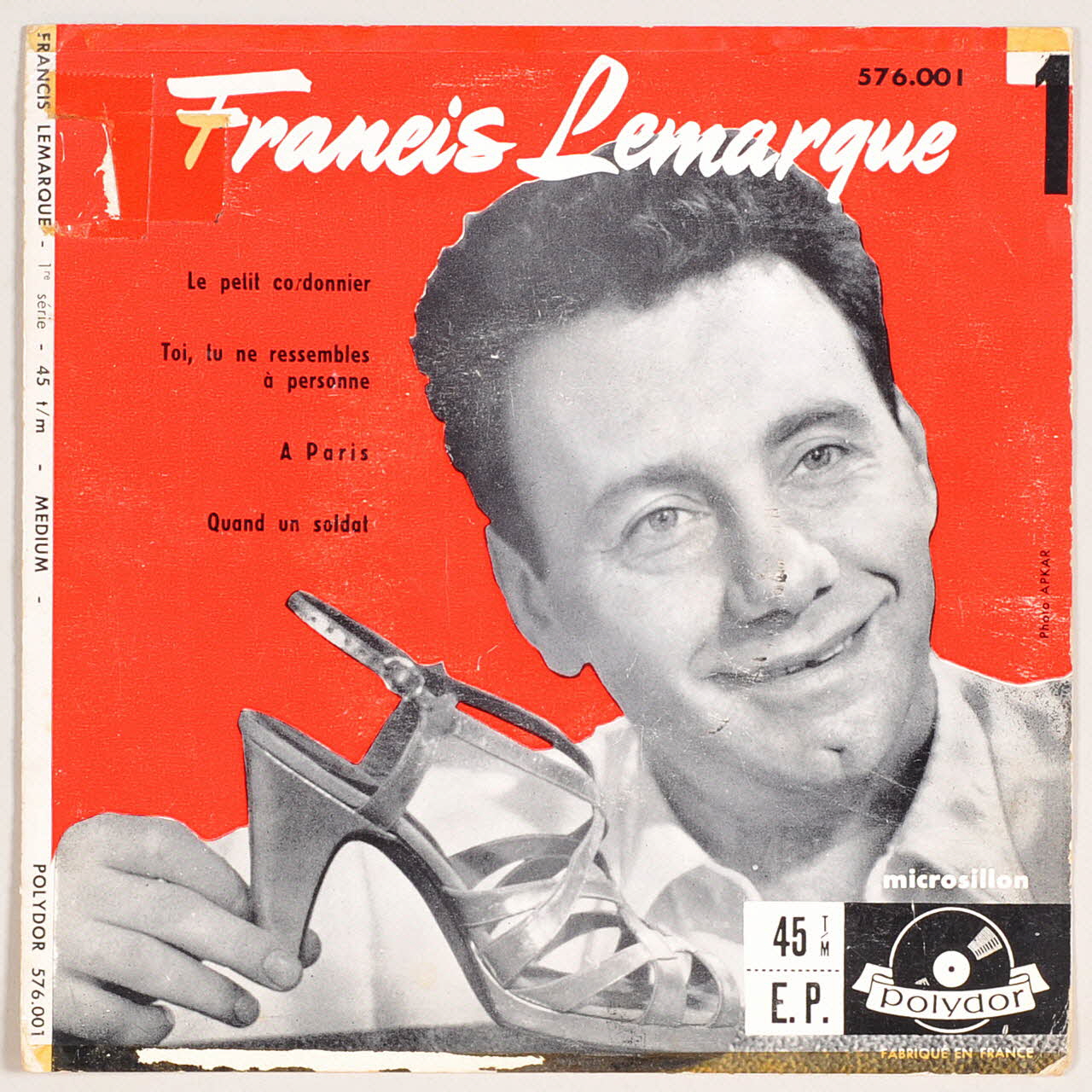 disque 45 tours A Paris 2003.196.119 Photo