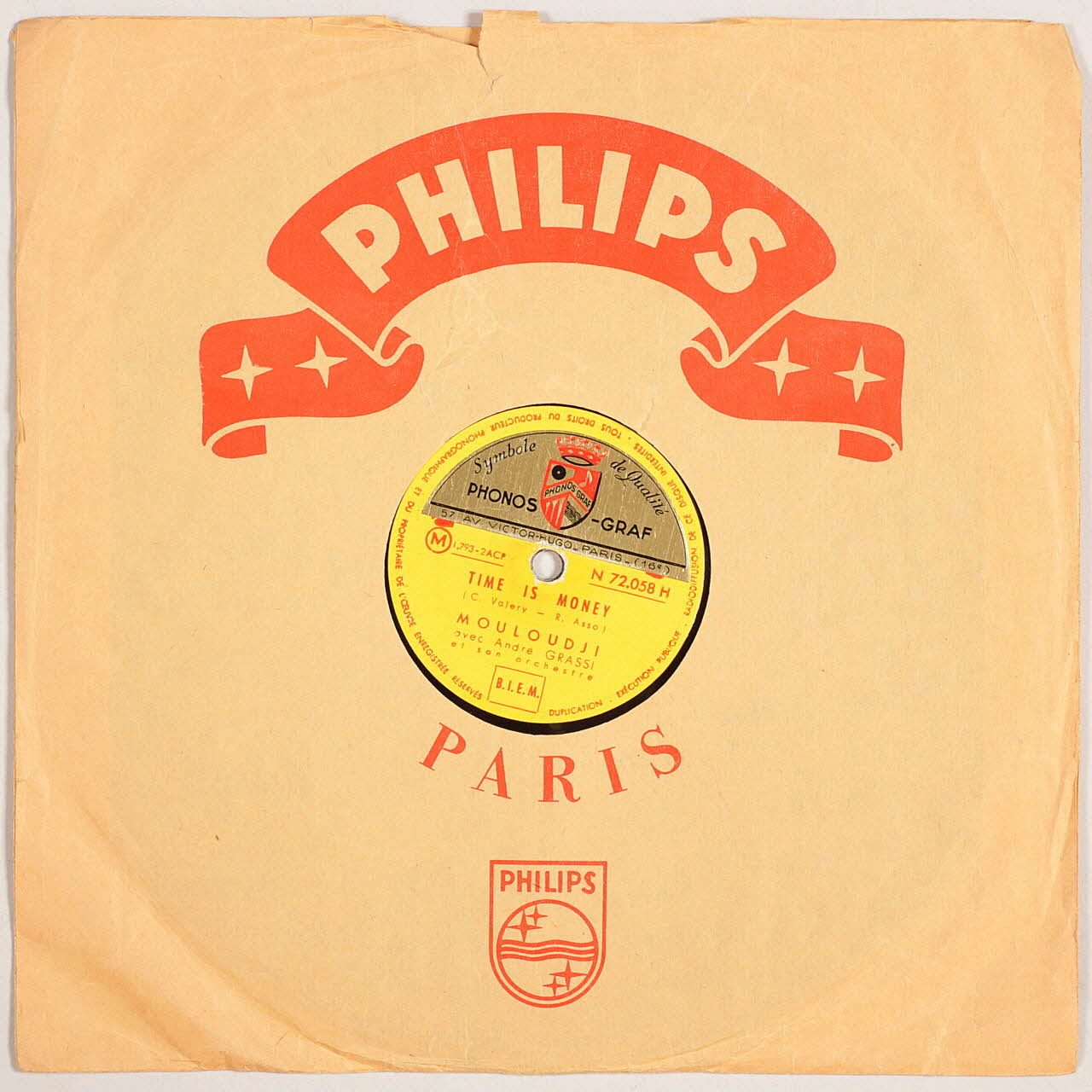 disque 78 tours Comme un p'tit coquelicot 2003.196.128 Photo