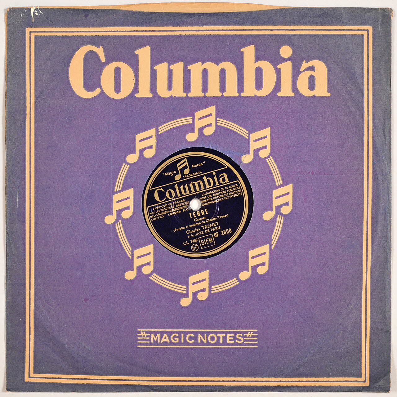 disque 78 tours Terre 2003.196.136 Photo