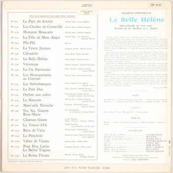 disque 33 tours La Belle Hélène 2003.196.14  Photo