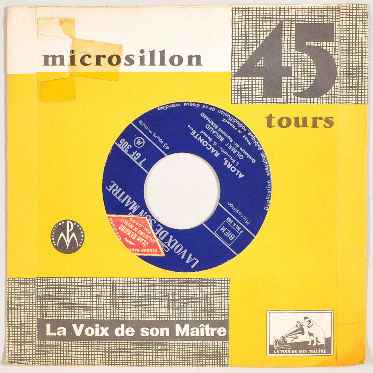 disque 45 tours Alors, raconte 2003.196.147 Photo
