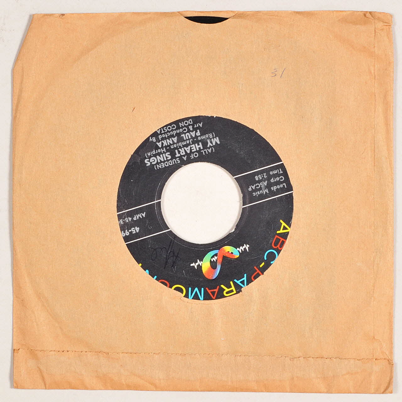 disque 45 tours That's love 2003.196.177 Photo