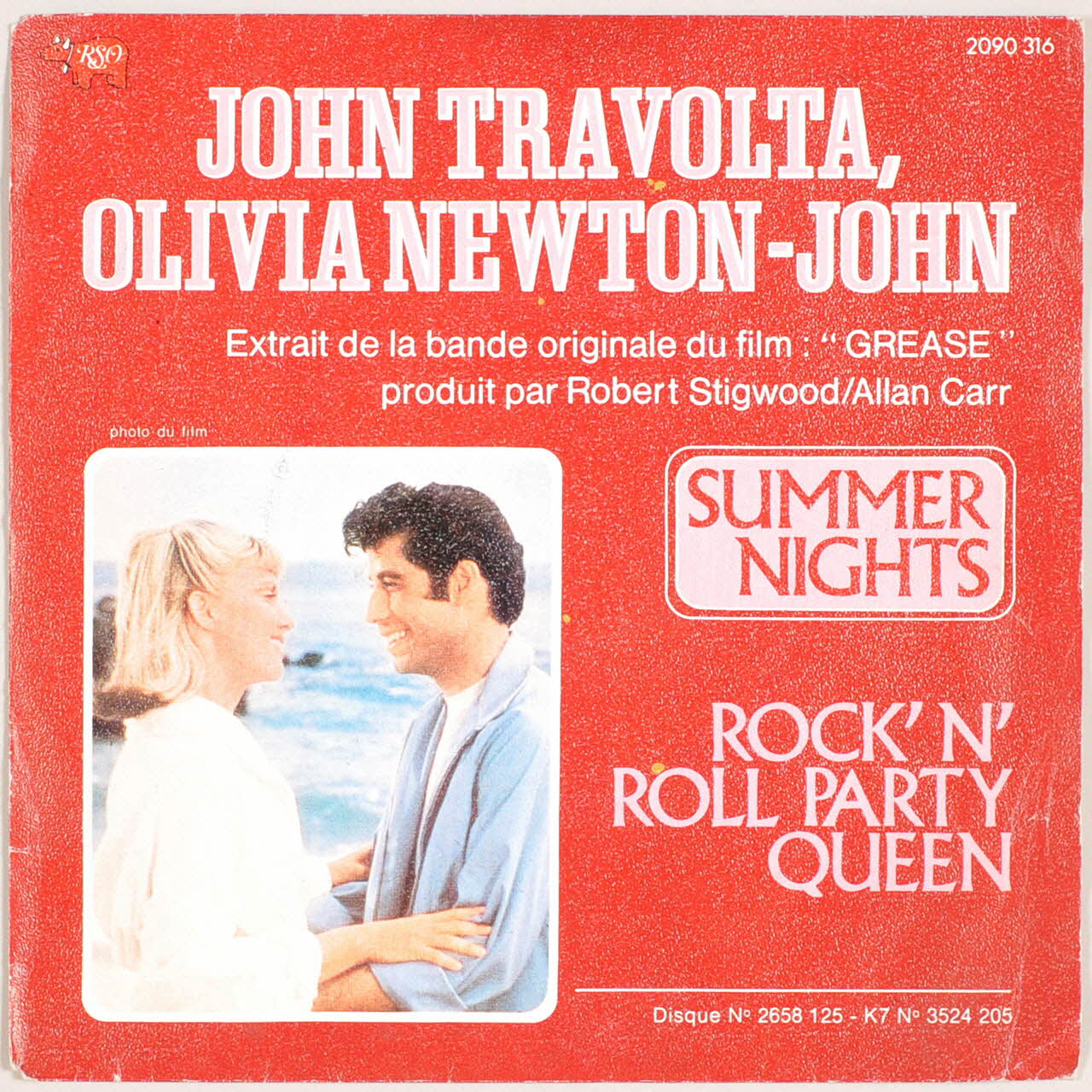 disque 45 tours Summer nights 2003.196.276 Photo