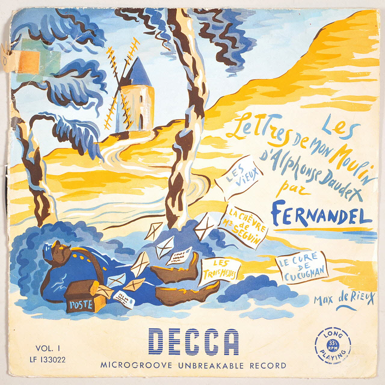 disque 33 tours La chèvre de Monsieur Seguin 2003.196.350 Photo