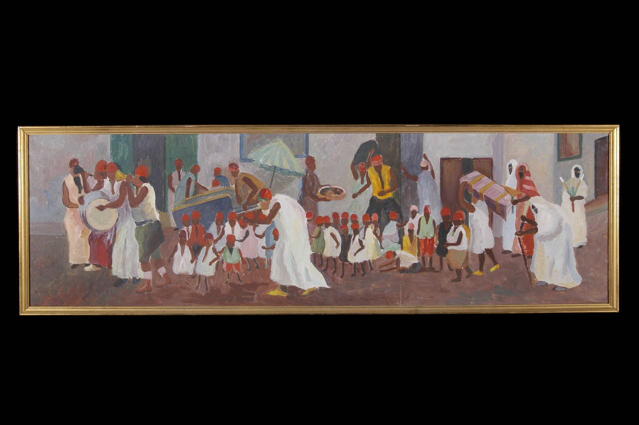 tableau Cortège de circoncision, copie d'après Gustave-Henri (dit Abdou'l Karim) Jossot 2005.16.1 Photo