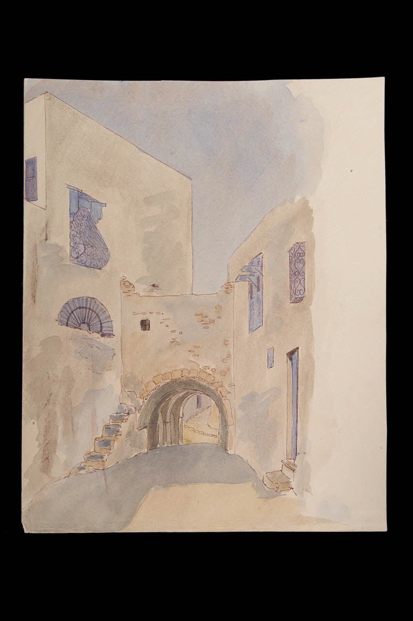 Louise-Marie Peyre aquarelle Tunisie 1930-1950 2005.16.24 Photo