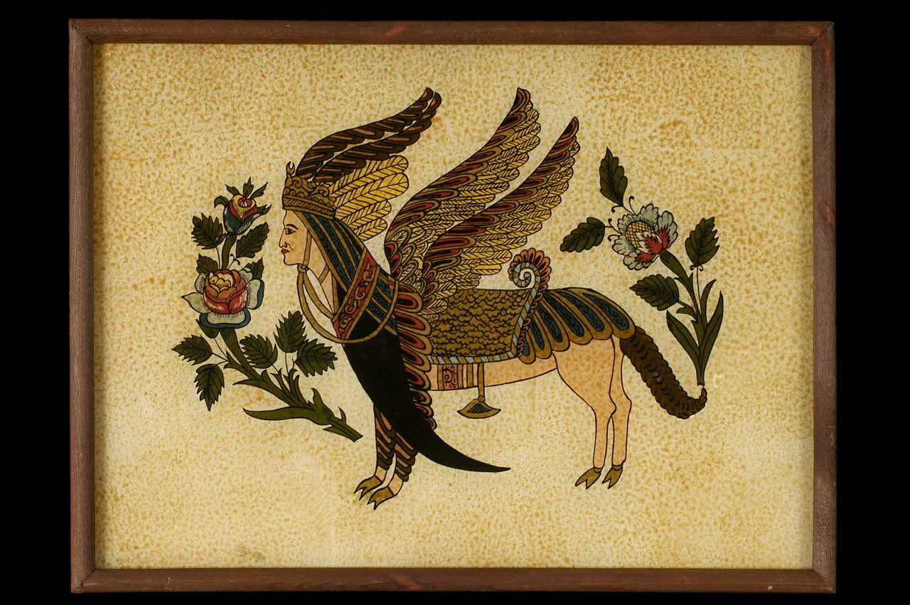 peinture sous verre Bouraq 2005.70.2 Photo