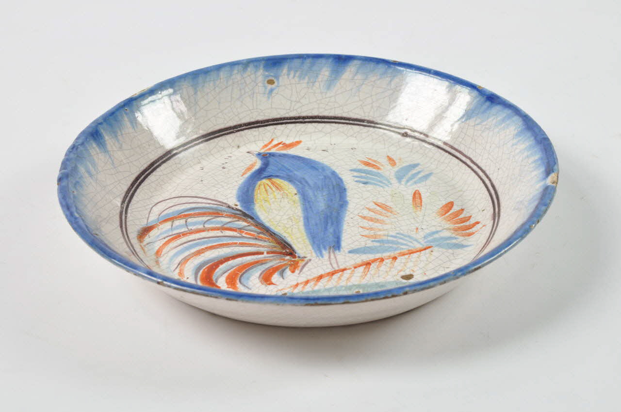 assiette calotte Bretagne, France 1800-1889 1889.44.1 Photo Mucem