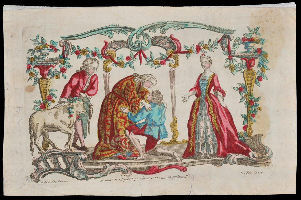 estampe Retour de l'Enfant prodigue à la maison paternelle. 1948.18.94 Photo