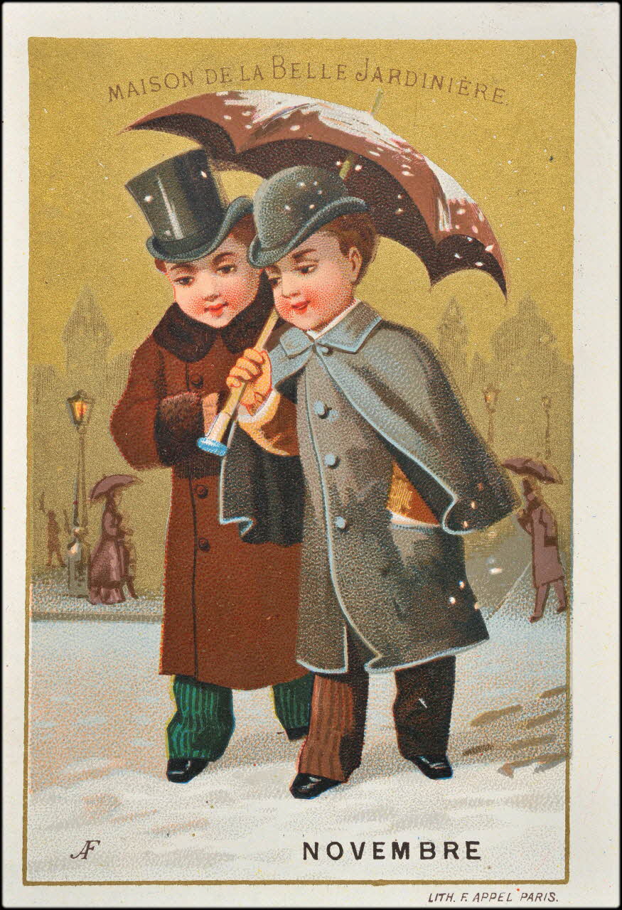 carte réclame NOVEMBRE 1880-1890 1974.50.118 Photo