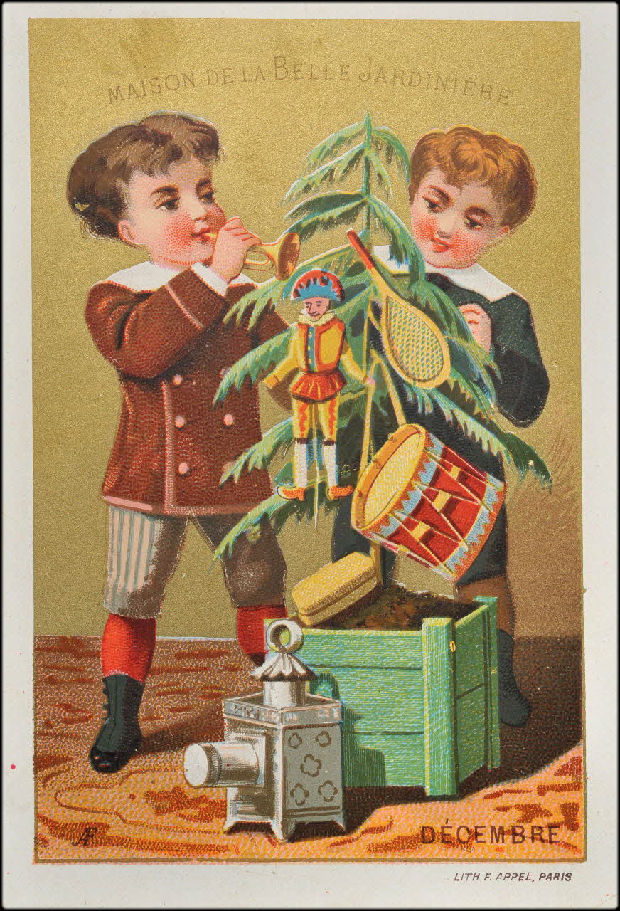carte réclame DECEMBRE 1880-1890 1974.50.122 Photo