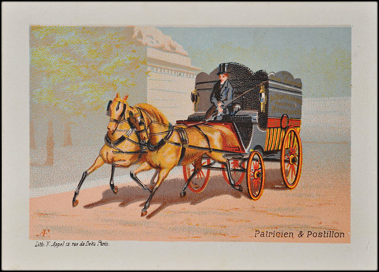 carte réclame Patricien & Postillon 1880-1890 1974.50.199 Photo