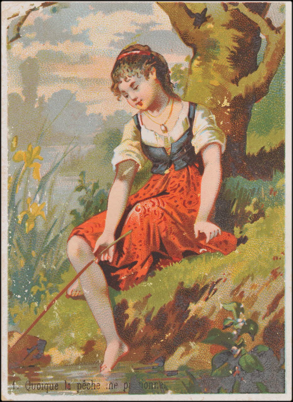 carte réclame 1. Quoique la pêche me passionne. 1994.31.202.1 Photo