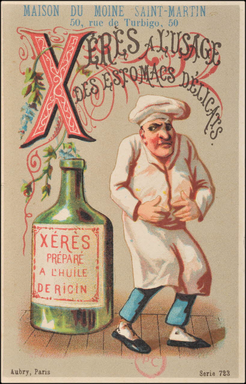carte réclame XERES A L'USAGE  DES ESTOMACS DELICATS 1994.31.4.3 Photo